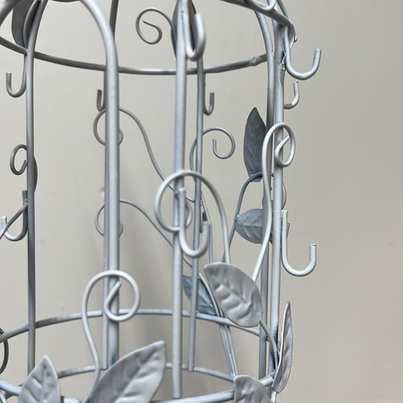 White Bird cage jewelry Organizer - Picture 5 of 14